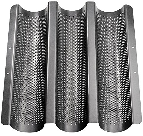 Küchenprofi 810061038- Teglia per baguette, colore grigio, 38x 30 x 5 cm