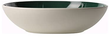 like. by Villeroy und Boch it's my match Servierschüssel Leaf, 26 cm, Premium Porzellan, Weiß/Grün