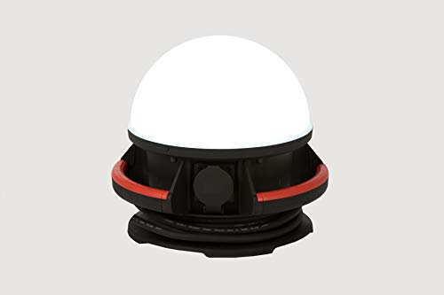 Projecteur Portable de Chantier LED 50W Type Dome - 5M de Câble H07RNF 3G1, 5-2 Socles à clapet NF 16A