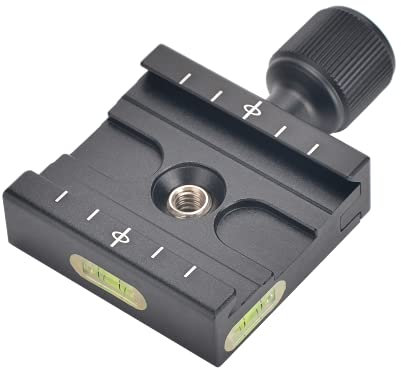 CAVIX QR-50 50mm Quick Release Clamp with 3/8-1/4 Screw Adapter for Camera Tripod Head Compatible with Arca Swiss Type Plate