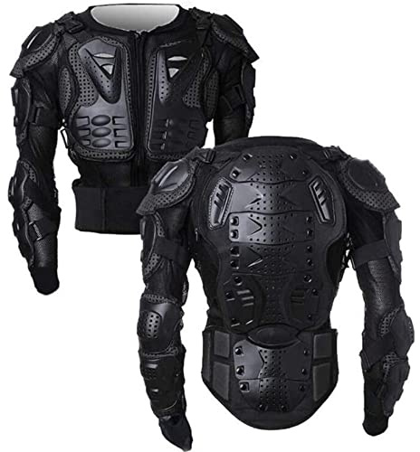 YLFC Motorrad Schutzjacke Protektorenjacke mit Rückenprotektor Motorradjacke Schutz Jacke Full Body Armor Schutzkleidung für Damen und Herren Scooter Motocross ATV (Color : B, Size : L)