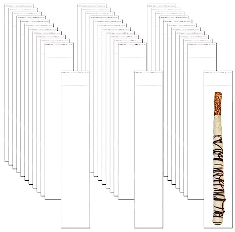Klare Lange Zellophanbeutel 100stk 5x25cm Transparent Selbstklebenden Cellophanbeutel Klebeverschluss OPP Plastiktüten Cellophantaschen 50µm für Schmuck Kerzen Party Dekorativ(5 Größen zur Auswahl)