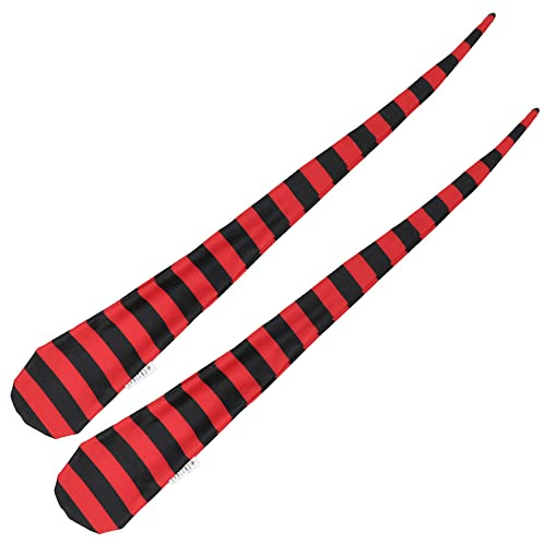 Cascade Poi Socken – Stretchy Trainer Sock Poi – ideal für alle Niveaus (rot und schwarz)