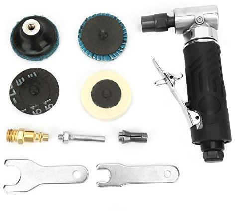 NDNCZDHC Air Die Grinder, Pneumatic 90 Degrees Angle Grinder 1/4 Inch BSP 90psi 4cfm Air Grinding Polishing Machine 20000rpm