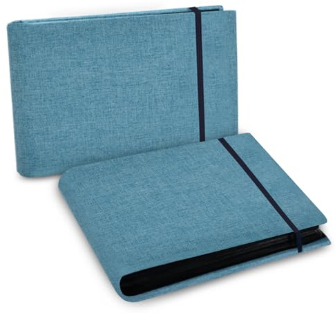 2 Pack Einsteckalbum Mini Fotobuch, Klein Fotoalbum Small Pocket Photo für 200 10x15 Fotos Album Mini Fotobuch Seiten Fotoalbum zum Einstecken mit Leinen Einband für Urlaub Geburtstag