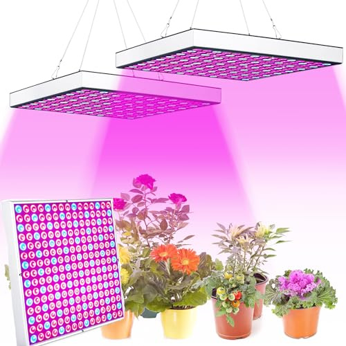 Ikodm 3X Pflanzenlampe LED Vollspektrum 45W 225LEDs Pflanzenlicht Pflanzenleuchte Wachstumslampe Grow Light für Zimmerpflanzen, Hydroponic, Indoor Seeding Veg Flower, Gemüse und Blumen