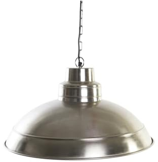 LAMPARA TECHO HIERRO 54X54X30 NIQUELADO PLATEADO