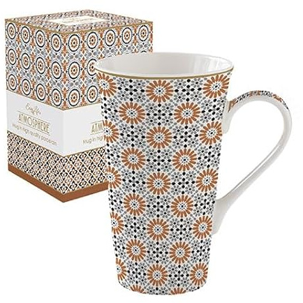 Easy Life - Juego de 1 taza gigante de 60 cl, de porcelana con tapa de mania new