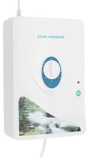 600 mg/h Ozon-Generator, Tragbar Ozonisator mit Zeitschaltuhr, Ozongerät Ozongenerator für Wasser, Obst und Gemüse
