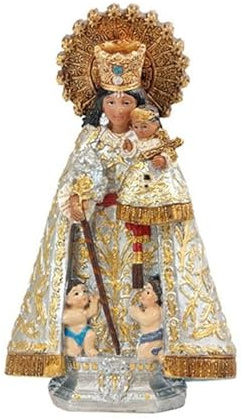 Figura Virgen de los Desamparados patrona de la Comunidad Valenciana de Resina Pintada a Mano 6x3x11 cm