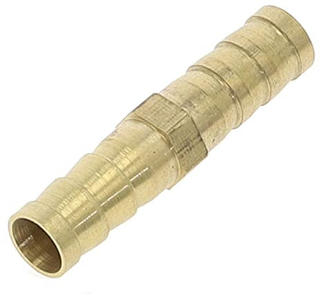 Schlauchverbinder,. Kupplungsanschlüsse, 1 x gerader Schlauchanschluss aus Messing, gleicher Widerhaken, Gas, Kupfer, Widerhaken, Verbindungsstück-Adapter(4mm)