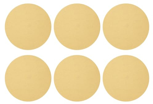 sourcing map 10 dischi abrasivi da 230 mm, grana 180, con gancio e anello, per levigatrice orbitale casuale, per la lavorazione del legno e metallo automobilistico, oro