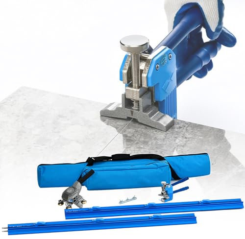 Tagliapiastrelle manuale per piastrelle in porcellana e ceramica di grande formato – Utensili manuali da tavolo con design a doppio binario per taglio professionale di lastre