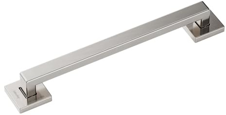 Joyrain ADA Square Grab Bar 16/24/32 Inch - 500lb Capacity Safety Rail for Elderly, Non-Slip Bathroom Handle (Brushed Stainless Teel, 16 inch)