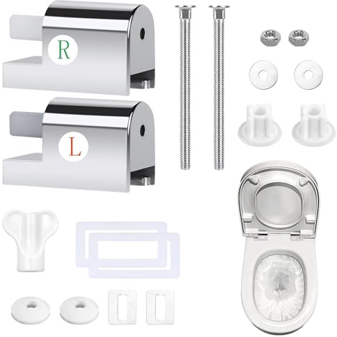 Wc Sitz Befestigung,Wc Sitz Halterung,Absenkautomatik Nachrüsten,Toilettendeckel Halterung,für Feste Toilettensitzteile Zu Installieren