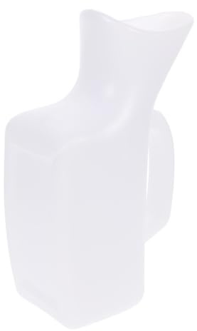 COLLBATH Weibliches Urinal aus Kunststoff mit 1000ml Fassungsvermögen Faltbar und Tropfsicher Transparenter Urinbehälter für Damen Unterwegs Beim Camping und Reisen