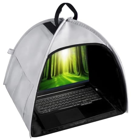 Laptop Tält Till Bärbar Dator Portabel Och Hopfällbar Med Skydd Mot Insyn