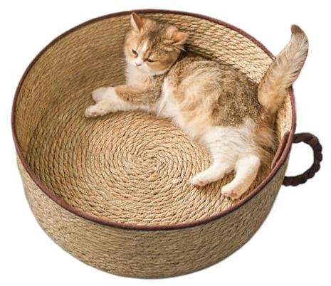 Cama para Gatitos, 35 x 35 x 13 cm, Bonito de Dormir para Gatitos | Cesta de Cama para Gatos de Larga duración | Lugar de Descanso Decorativo para Dormitorio, Oficina, mesita de Noche, Suelo