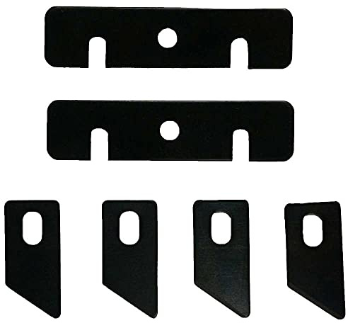 Virutex 2850083 2850083-Juego 6 Cuchillas perfilador AU93, Negro