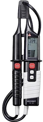 VOLTCRAFT VC 65 Zweipoliger Spannungsprüfer CAT III 1000 V, CAT IV 600 V Akustik, LCD, LED