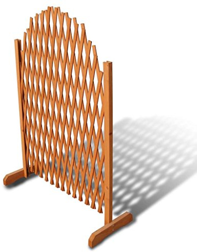 Festnight Gartenzaun Ausziehbarer Spalierzaun Gartenzaun Rankhilfe Rankgitter Holzzaun Pflanzengitter aus Holz 180 x 100 cm