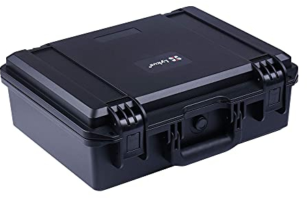 Lykus HC-3810 Wasserdicht Kamerakoffer/Fotokoffer mit anpassbar Rasterschaumstoff, Innengröße 38x28x13.5 cm, geeignet für DSLR Kamera,kleine Drohne,Werkzeugkoffer,Camcorder,gopro 7 und andere