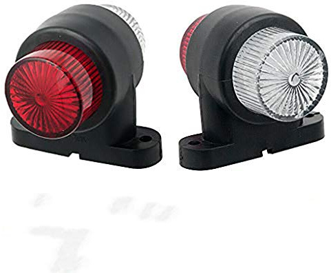 Riloer Luce di posizione laterale, camion del furgone del camion del rimorchio della lampada del profilo di gomma di 2X 8 LED SMD