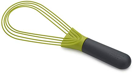 Joseph Joseph Twist Whisk- 2 in 1 - frusta piatta e a palloncino - Adatto per pentole antiaderenti, Silicone, Grigio / Verde
