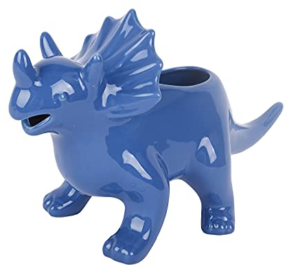 Vencer Gravy Boat Funny Novelty Stegosaurus Gravy Sauce Boat,for Broth,Milk,Salad Dressings,Creamer,Blue,VHG-002B