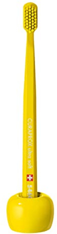 Curaprox Zahnbürstenhalter, Keramik, Gelb, Swiss Design | Ständer Für Handzahnbürsten, Einzelpack