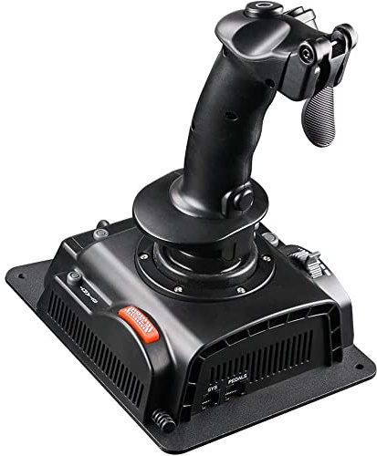 SIMPLETEK | Joystick da Volo Cablato per Simulatori di Volo | Impugnatura Ergonomica Pulsanti Programmabili PC Gaming