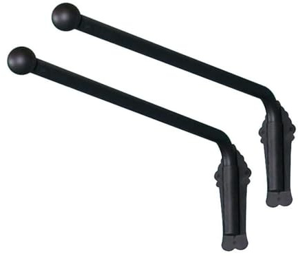 Robusto Braccio Oscillante Bastone Per Tende Con Staffe, Flessibile Asta Di Rotazione 25mm Diametro Singtola Aste Per Tende Per Finestra Porta-Nero-90CM