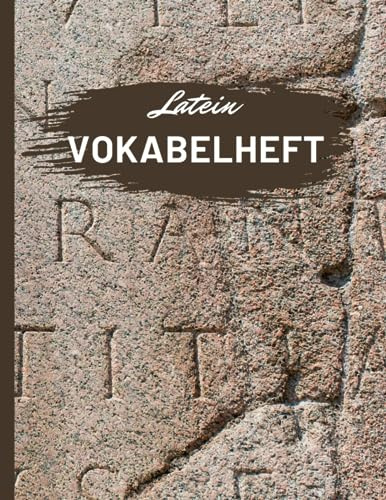 Vokabelheft Latein: Vokabelheft A4 3 Spalten Latein mit 110 Seiten