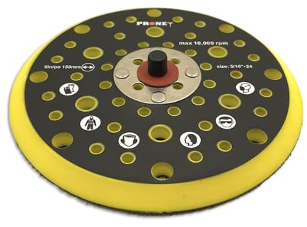 PRONET 150mm 6 Backing pad for CEROS/ROS 8295692111 orbital sander // Multi hole backing pad
