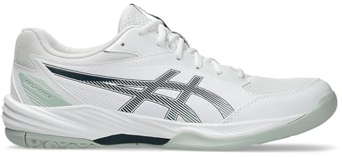 ASICS Herren Gel-Task 4 Sneaker, White Tranquil Teal, 45 EU