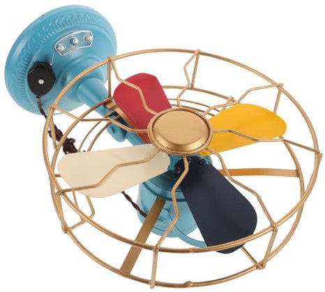 OUNONA Ventilateur De Table Forme De Modèle Vintage Ornement De Bureau Décoratif Décoration Créative Pour Intérieur