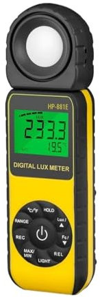 Luxmètre numérique Luminomètre numérique portatif LUX mètre 3000 000 LUX/FC Sélection Luxmètre numérique haute précision -881E