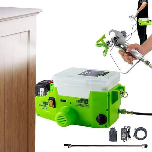 Spruzzatore portatile airless per pittura, zaino ricaricabile senza fili con velocità regolabili per vernici e vernici in lattice, ideale per progetti professionali e fai da te