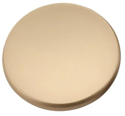 QVCTADPC 2 Stück moderne, einfache runde Knöpfe, Schubladenknöpfe, Zinklegierung, Schrank, Kleiderschrank, Kommode, Schrank, Küche, Türgriff, Möbelbeschläge(Gold - 2pcs)