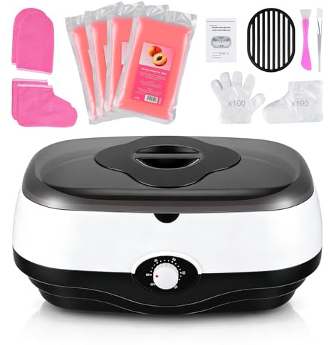 Paraffin Wax Machine for Hands and Feet, 5L Large Capacity Warmer Kit with 4x450g Wax Refills, Heater for Dry Skin Moisturising, Home Spa Gift for Women and Men