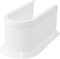 Fackelmann Siphonverkleidung zuschneidbar – Praktische Rohrverkleidung in Weiß, Flexibles Design, 550x110mm, mit 2 Jahren Garantie