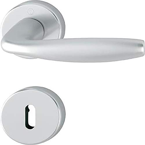 Hoppe 3273223 New York Aluminium-Rosetten-Türgriff-Garnitur