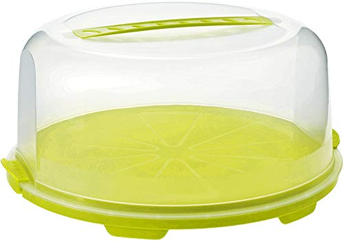 Rotho 1722605070 Contenitore Porta Torta, Verde, 35.5 x 35.5 x 16 cm