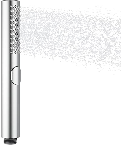 Soffione doccia tondo ad alta pressione a 3 modalità in ABSSoffione doccia a pioggia per bagno, materiale ABS, cromato