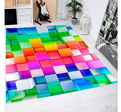 Oedim Teppich Eimer bunt PVC Verschiedene Maßnahmen | Teppichboden Erwachsene PVC | Boden vinilico für Erwachsene 95 x 133 cm