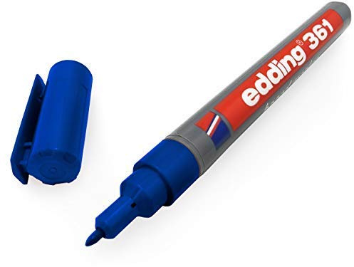 Edding 361 Whiteboard-Marker, 1 mm Rundspitze, blaue Tinte, 1 Stück