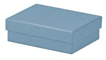 Rössler Geschenkbox mit Deckel | Box mit Deckel | Geschenkbox Geburtstag | Karton mit Deckel | Geschenk Box | Geschenkkarton mit Deckel | Maße: 96x128x40mm | Farbe: Blau | Denim | Geschenkkarton mit Deckel für kleine Geschenke, Schmuck, Gutscheine und Erinnerungsstücke
