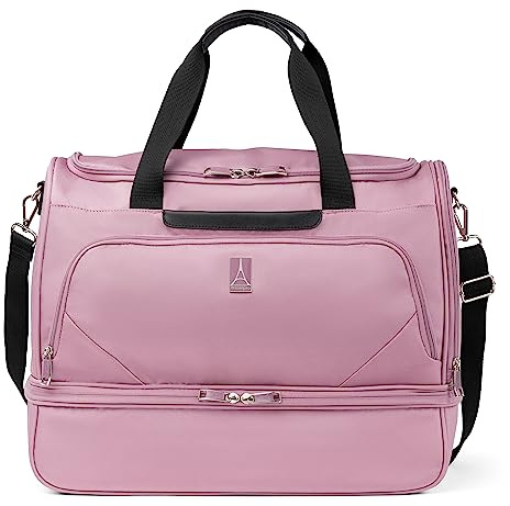 Travelpro Maxlite 5 Softside Carry-on Weekender with Drop-Bottom Compartment, Lightweight Overnight Travel Duffel Bag, Men and Women, Orchid Pink Purple, 40x48x23 cm