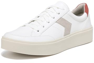 Dr. Scholl's Shoes Women's Madison Lace Sneaker Oxford, White Smooth, 7.5