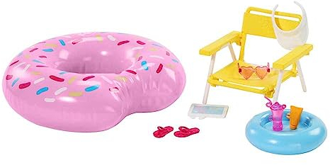 Barbie Das Filmset Spielset Pool mit Zubehör für Mädchen ab 3 Jahren, Mehrfarbig, HPT52